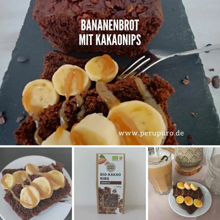 Babanenbrot mit Kakaonibs